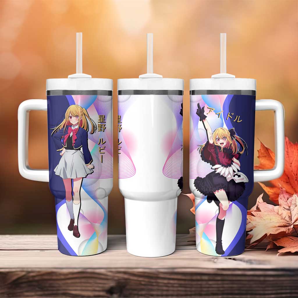 Ruby Hoshino Idol Tumbler With Handle Vibrant Idol Anime Style