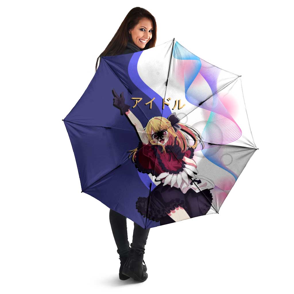 Ruby Hoshino Idol Umbrella Vibrant Idol Anime Style