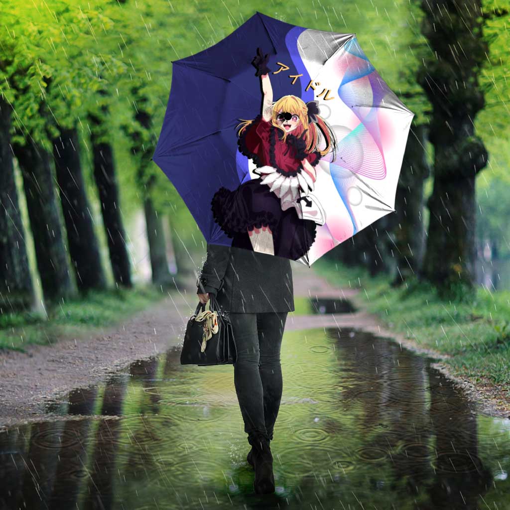 Ruby Hoshino Idol Umbrella Vibrant Idol Anime Style