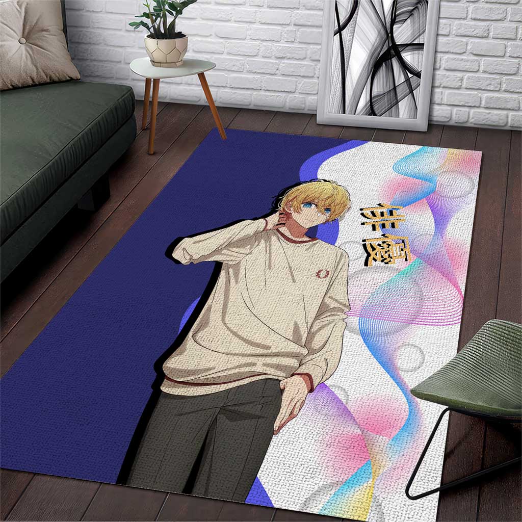 Aquamarine Hoshino Area Rug Stylish Idol Anime Aesthetic