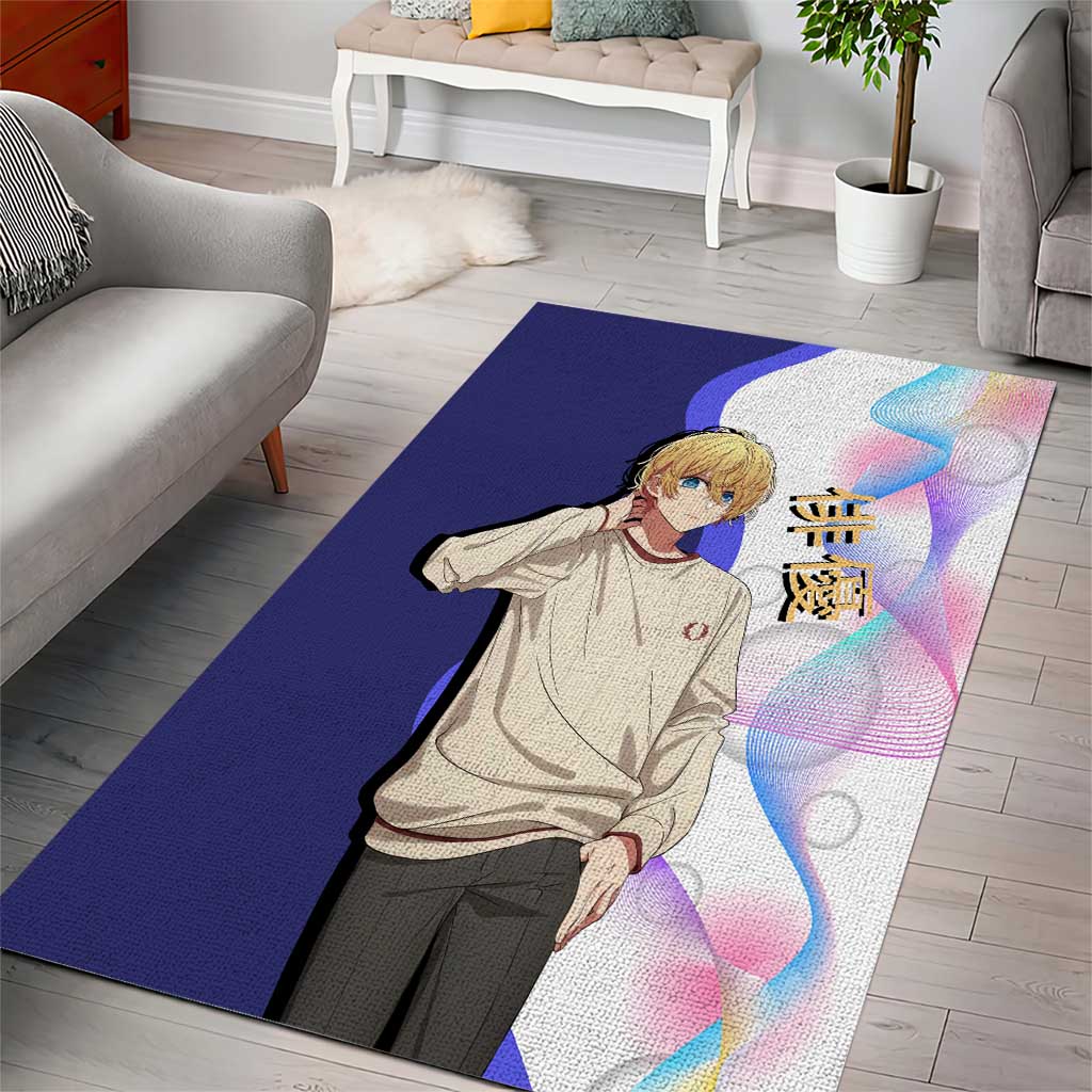 Aquamarine Hoshino Area Rug Stylish Idol Anime Aesthetic
