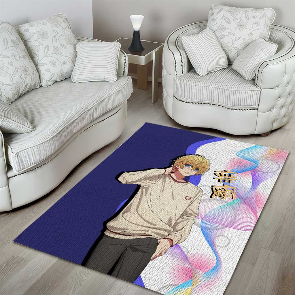 Aquamarine Hoshino Area Rug Stylish Idol Anime Aesthetic