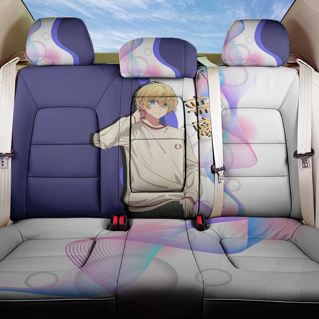 Aquamarine Hoshino Back Car Seat Cover Stylish Idol Anime Aesthetic
