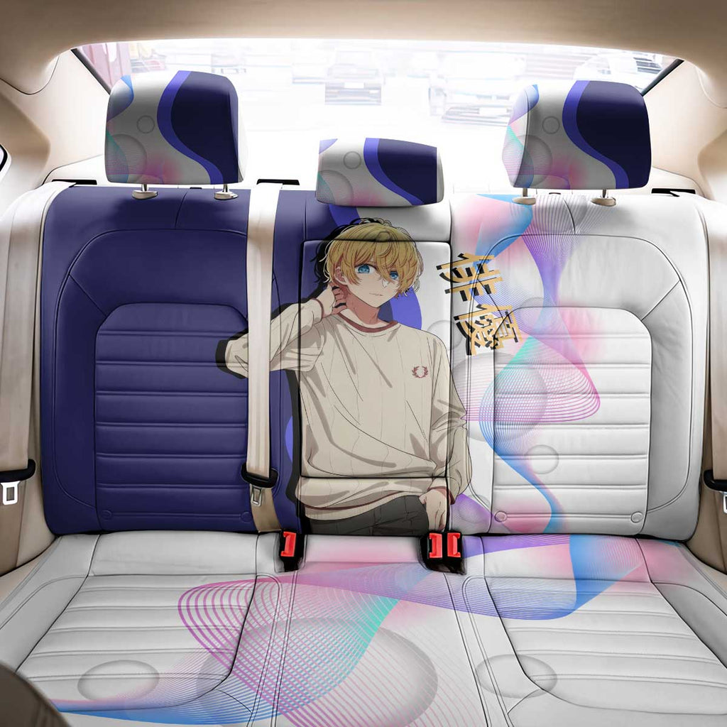 Aquamarine Hoshino Back Car Seat Cover Stylish Idol Anime Aesthetic