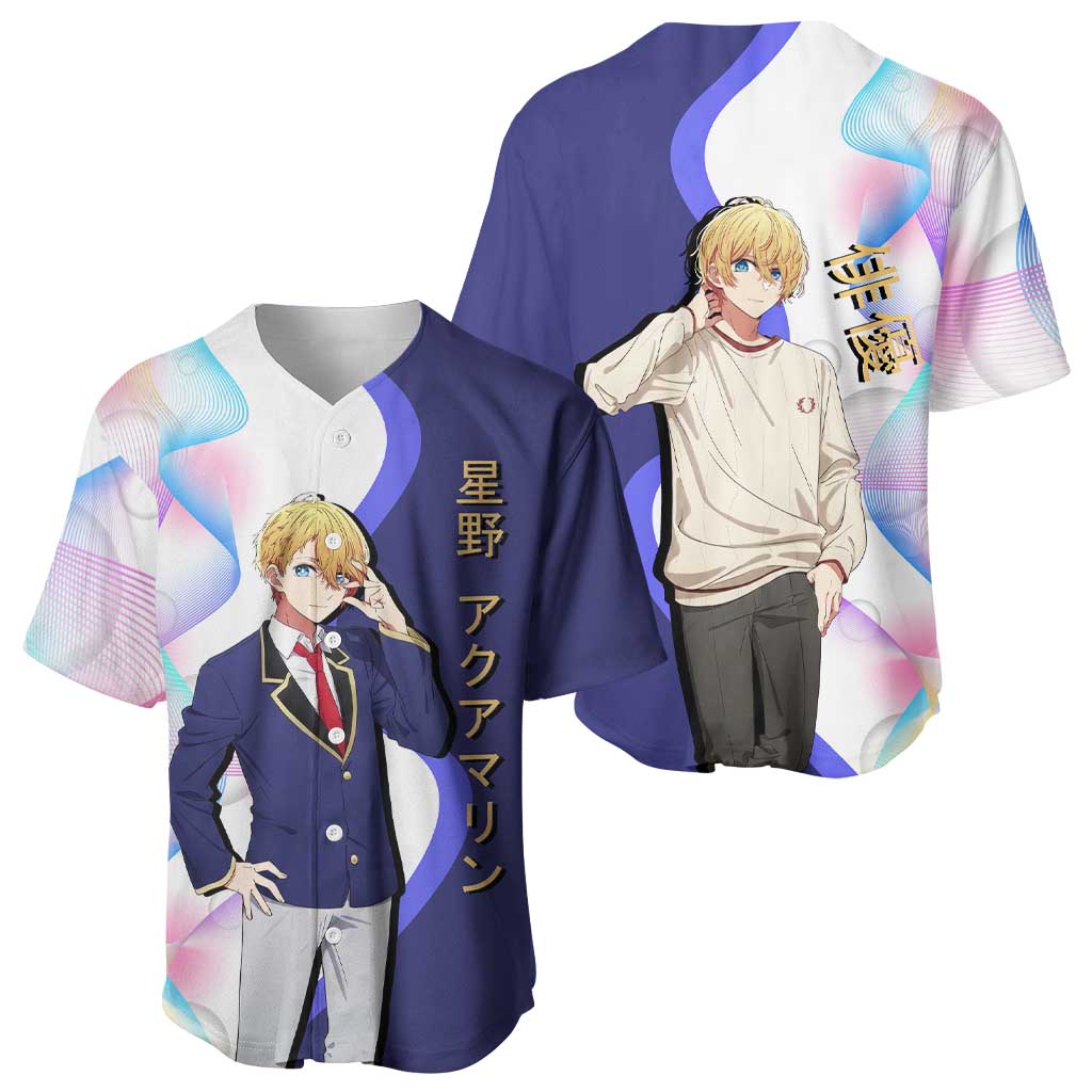 Aquamarine Hoshino Baseball Jersey Stylish Idol Anime Aesthetic
