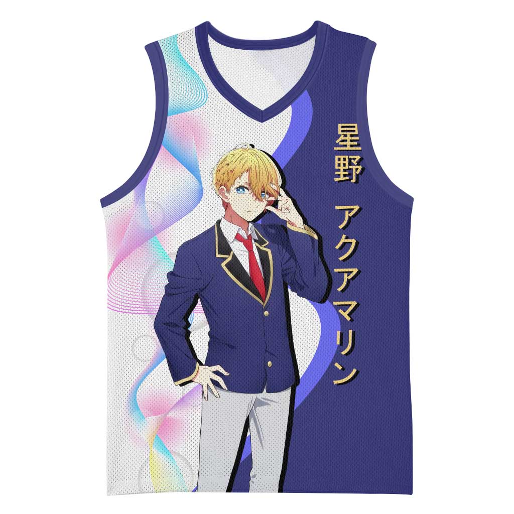 Aquamarine Hoshino Basketball Jersey Stylish Idol Anime Aesthetic
