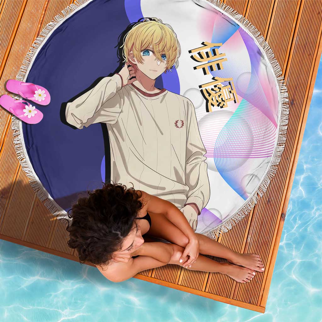 Aquamarine Hoshino Beach Blanket Stylish Idol Anime Aesthetic