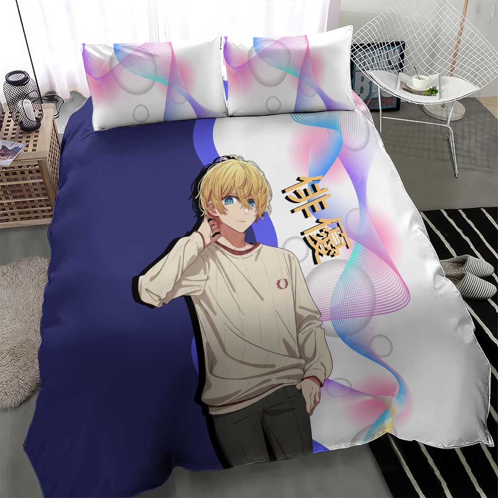 Aquamarine Hoshino Bedding Set Stylish Idol Anime Aesthetic