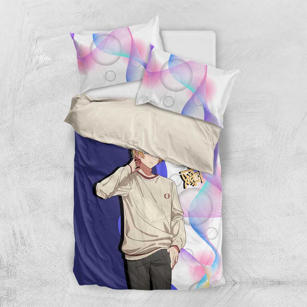 Aquamarine Hoshino Bedding Set Stylish Idol Anime Aesthetic