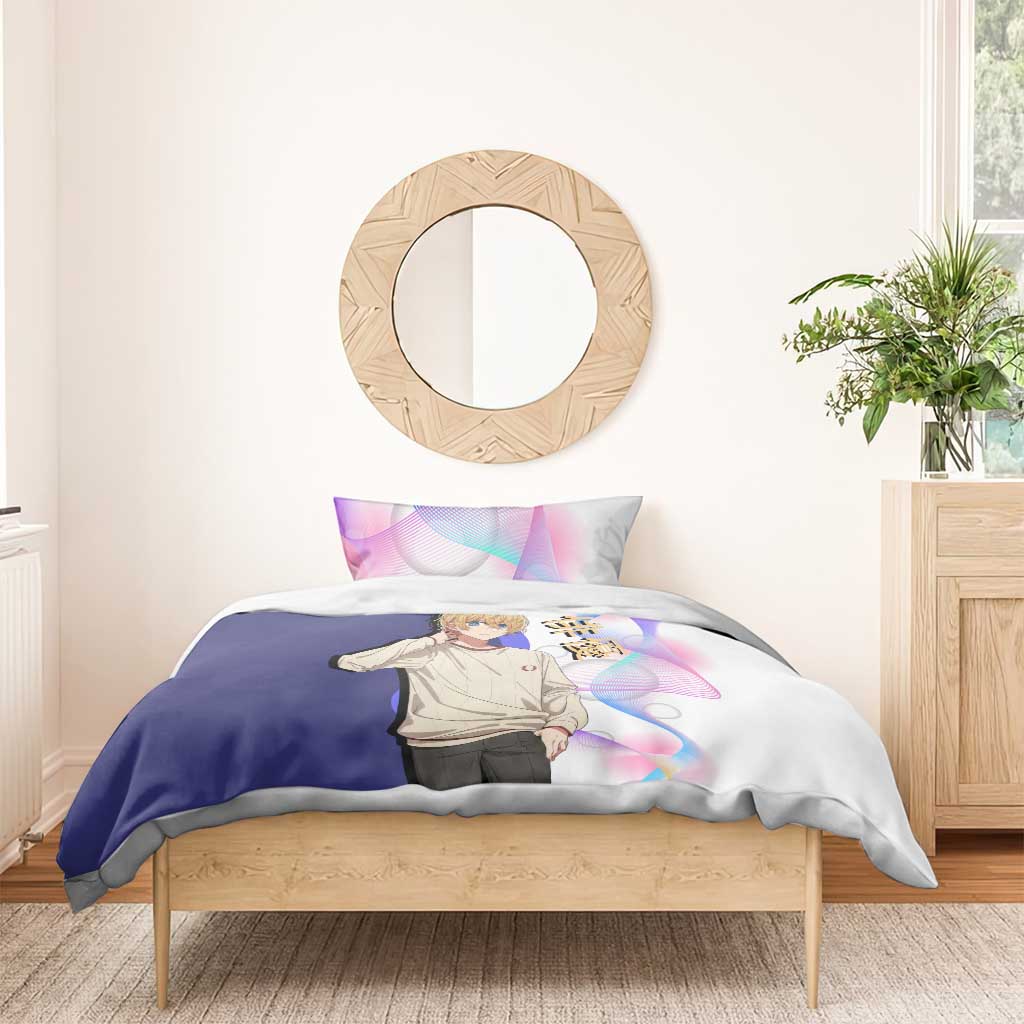 Aquamarine Hoshino Bedding Set Stylish Idol Anime Aesthetic