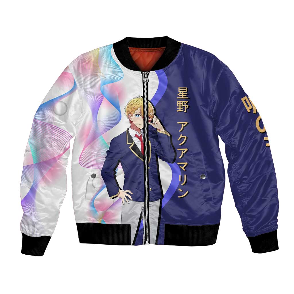 Aquamarine Hoshino Bomber Jacket Stylish Idol Anime Aesthetic