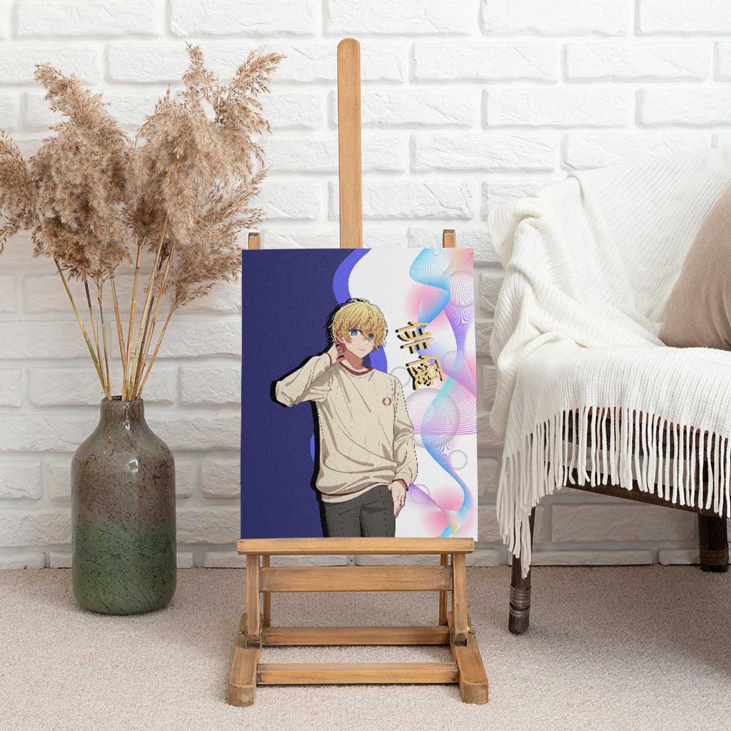 Aquamarine Hoshino Canvas Wall Art Stylish Idol Anime Aesthetic