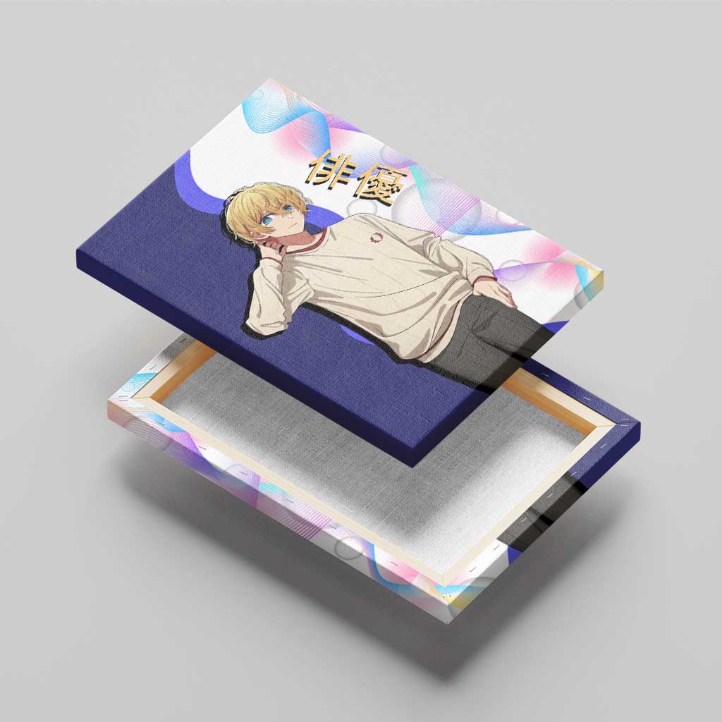 Aquamarine Hoshino Canvas Wall Art Stylish Idol Anime Aesthetic