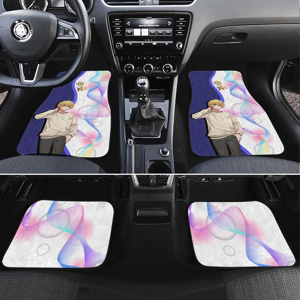 Aquamarine Hoshino Car Mats Stylish Idol Anime Aesthetic