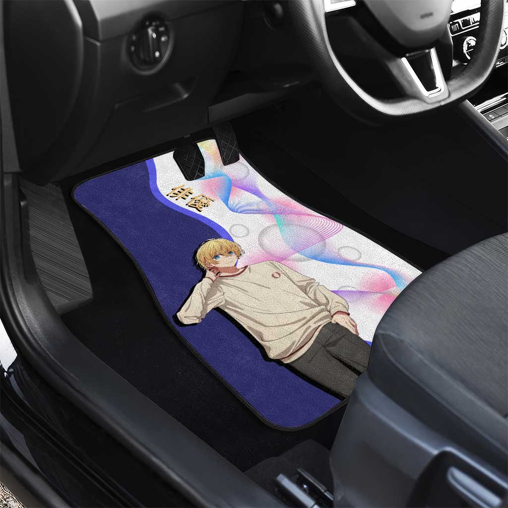 Aquamarine Hoshino Car Mats Stylish Idol Anime Aesthetic