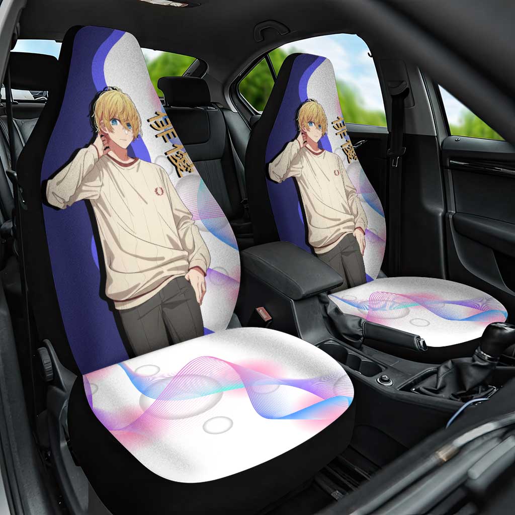 Aquamarine Hoshino Car Seat Cover Stylish Idol Anime Aesthetic