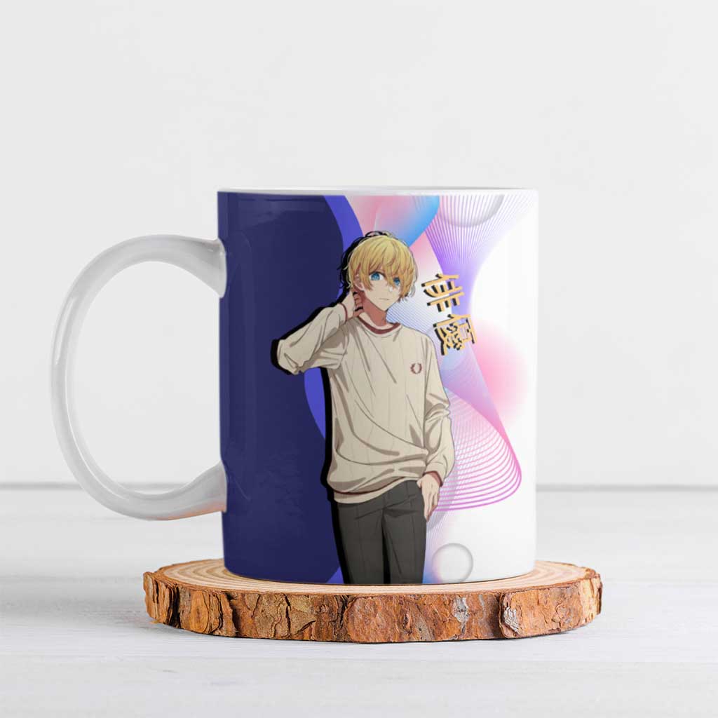 Aquamarine Hoshino Ceramic Mug Stylish Idol Anime Aesthetic
