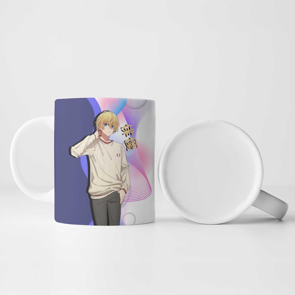 Aquamarine Hoshino Ceramic Mug Stylish Idol Anime Aesthetic