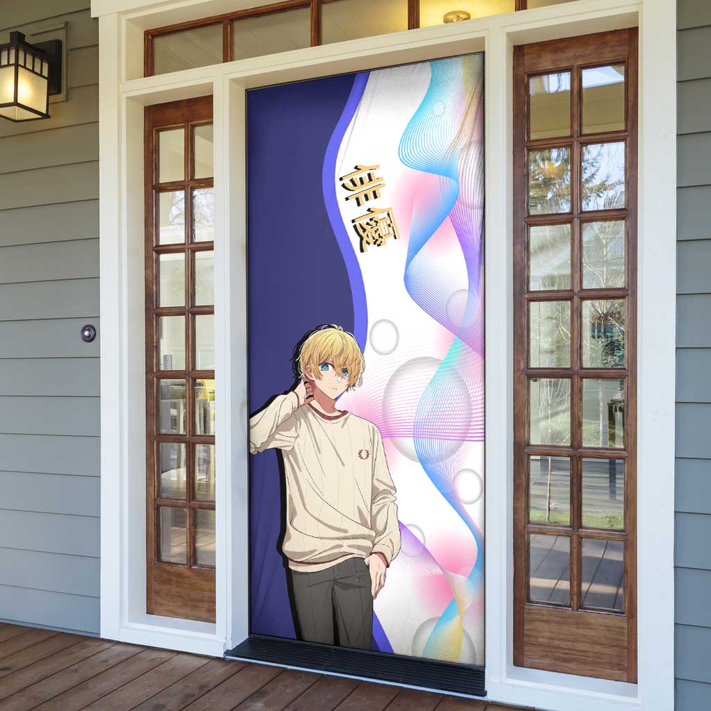 Aquamarine Hoshino Door Cover Stylish Idol Anime Aesthetic