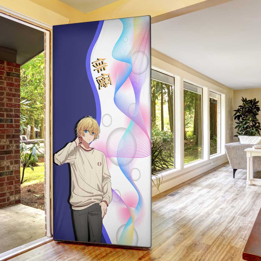 Aquamarine Hoshino Door Cover Stylish Idol Anime Aesthetic