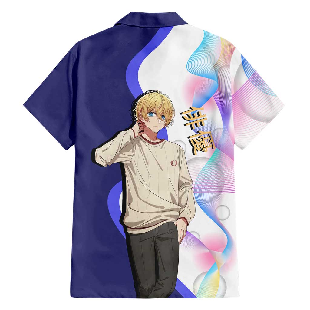 Aquamarine Hoshino Family Matching Long Sleeve Bodycon Dress and Hawaiian Shirt Stylish Idol Anime Aesthetic