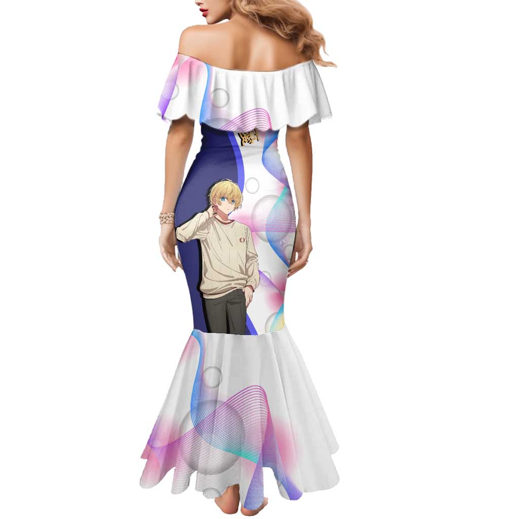 Aquamarine Hoshino Family Matching Mermaid Dress and Hawaiian Shirt Stylish Idol Anime Aesthetic