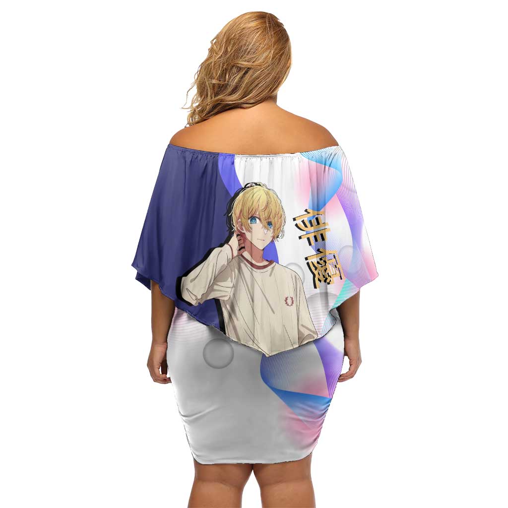 Aquamarine Hoshino Family Matching Off Shoulder Short Dress and Hawaiian Shirt Stylish Idol Anime Aesthetic