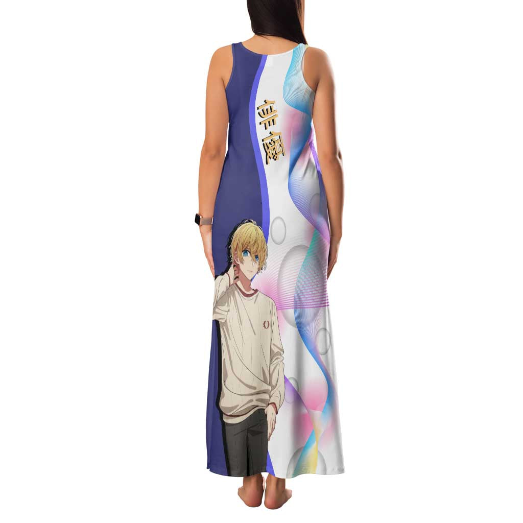 Aquamarine Hoshino Family Matching Tank Maxi Dress and Hawaiian Shirt Stylish Idol Anime Aesthetic