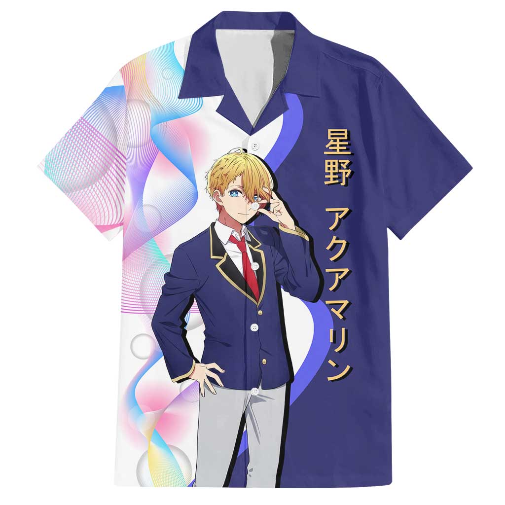 Aquamarine Hoshino Hawaiian Shirt Stylish Idol Anime Aesthetic