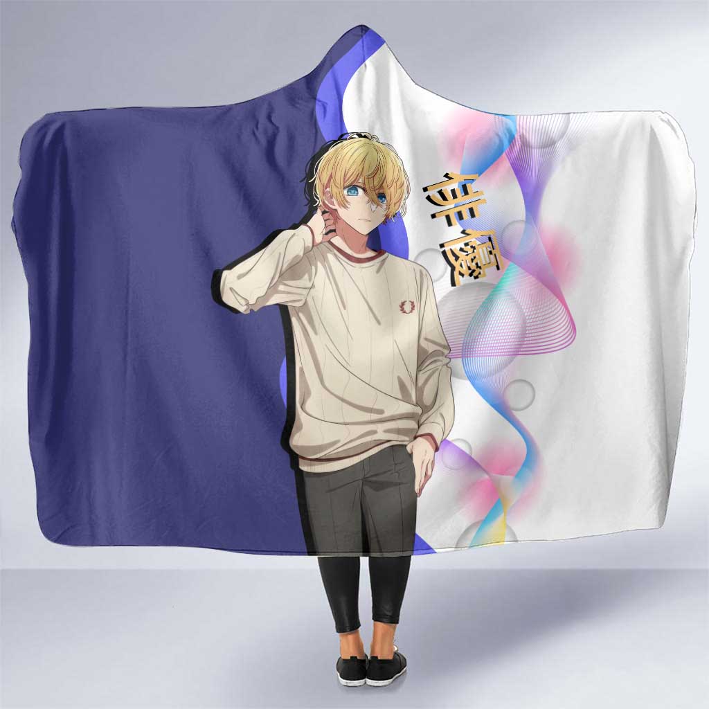 Aquamarine Hoshino Hooded Blanket Stylish Idol Anime Aesthetic