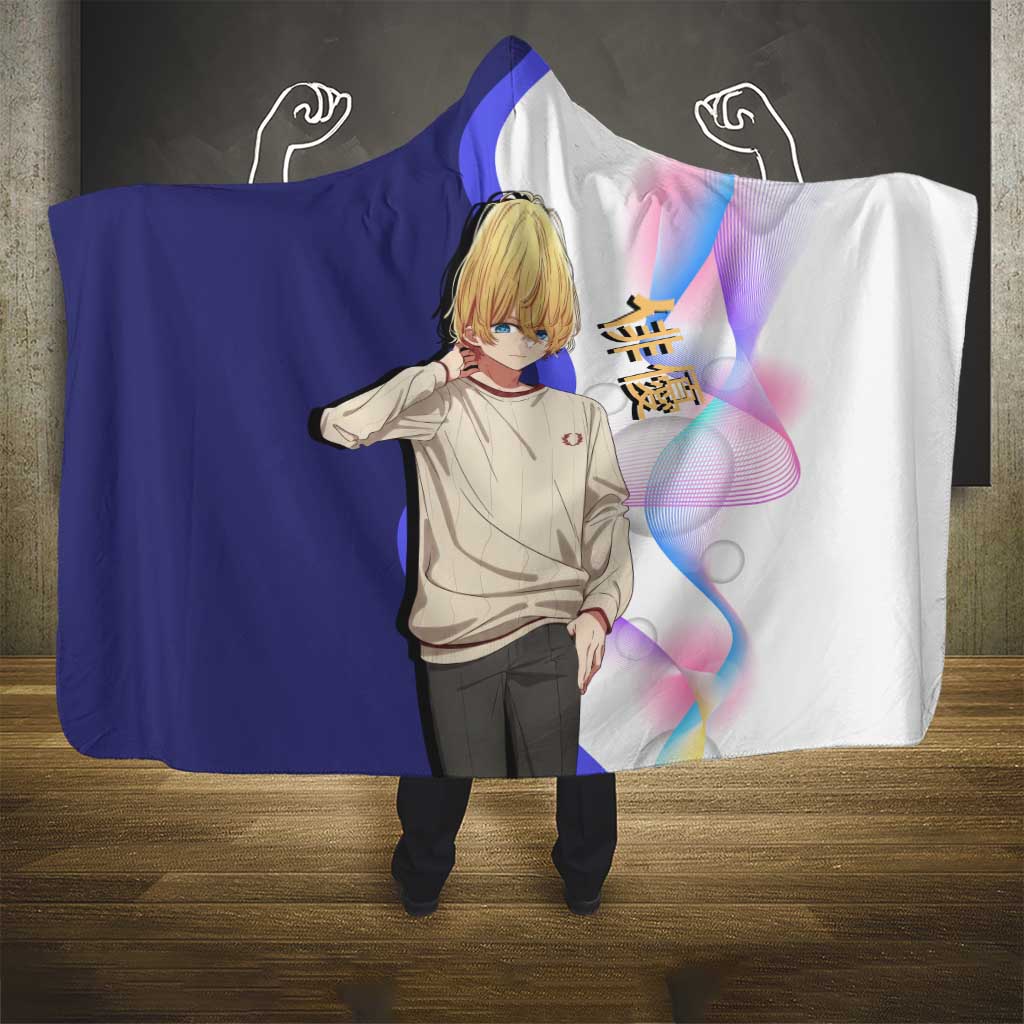 Aquamarine Hoshino Hooded Blanket Stylish Idol Anime Aesthetic