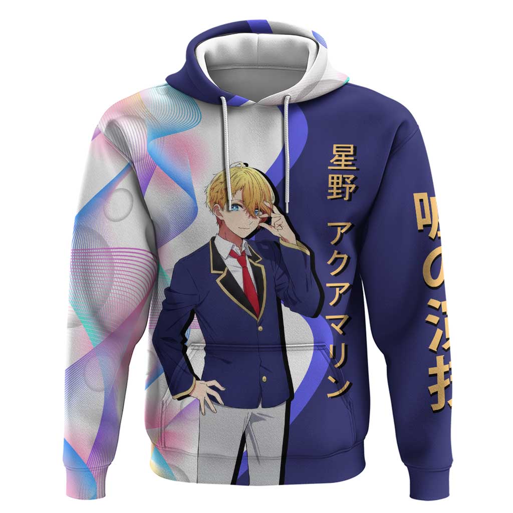 Aquamarine Hoshino Hoodie Stylish Idol Anime Aesthetic