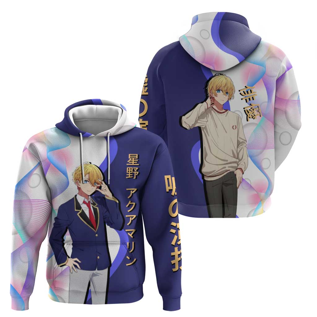 Aquamarine Hoshino Hoodie Stylish Idol Anime Aesthetic