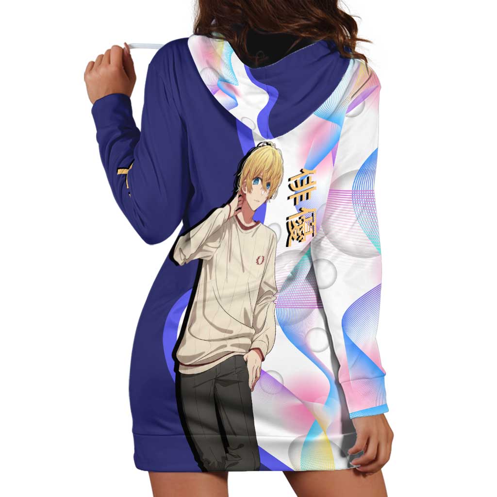 Aquamarine Hoshino Hoodie Dress Stylish Idol Anime Aesthetic