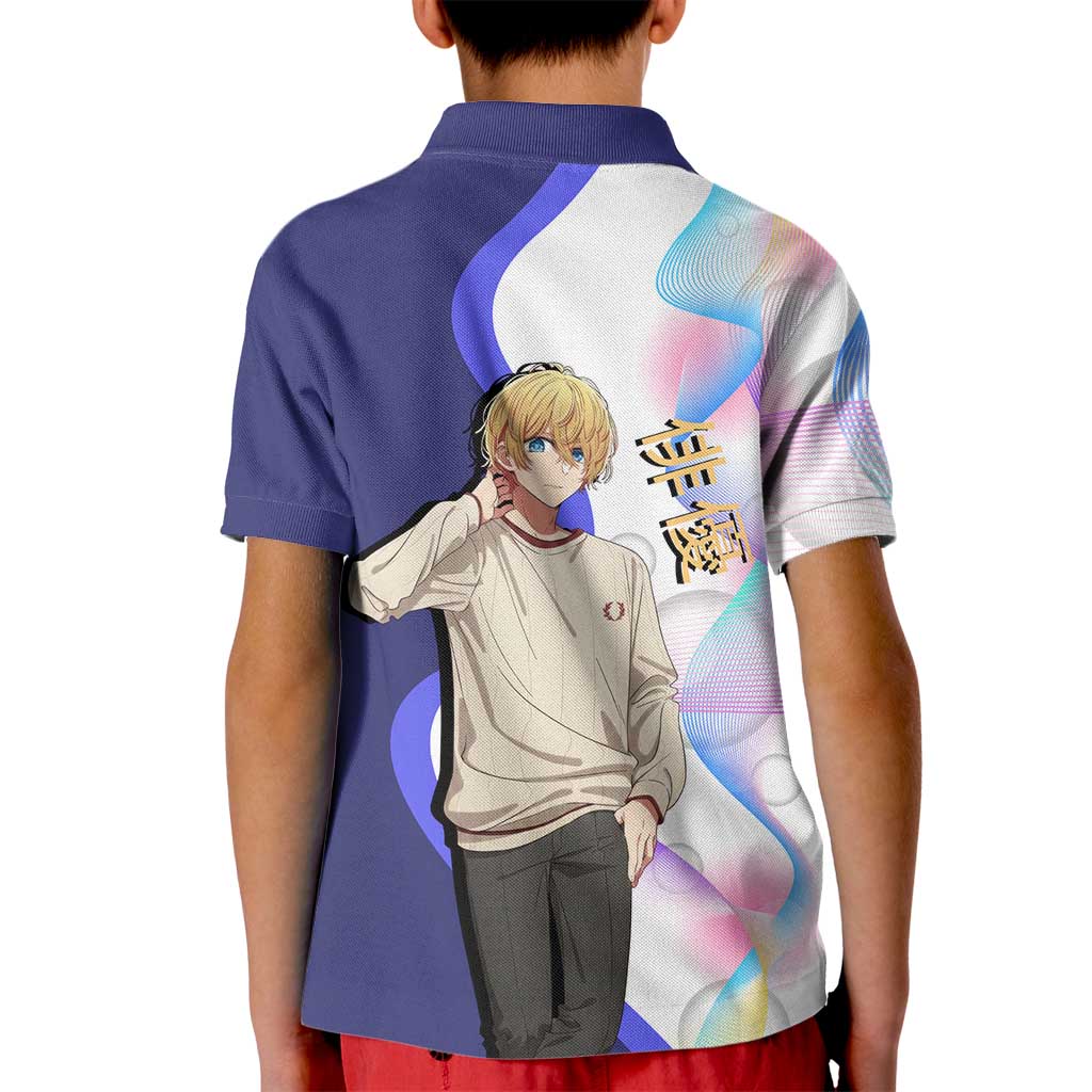 Aquamarine Hoshino Kid Polo Shirt Stylish Idol Anime Aesthetic