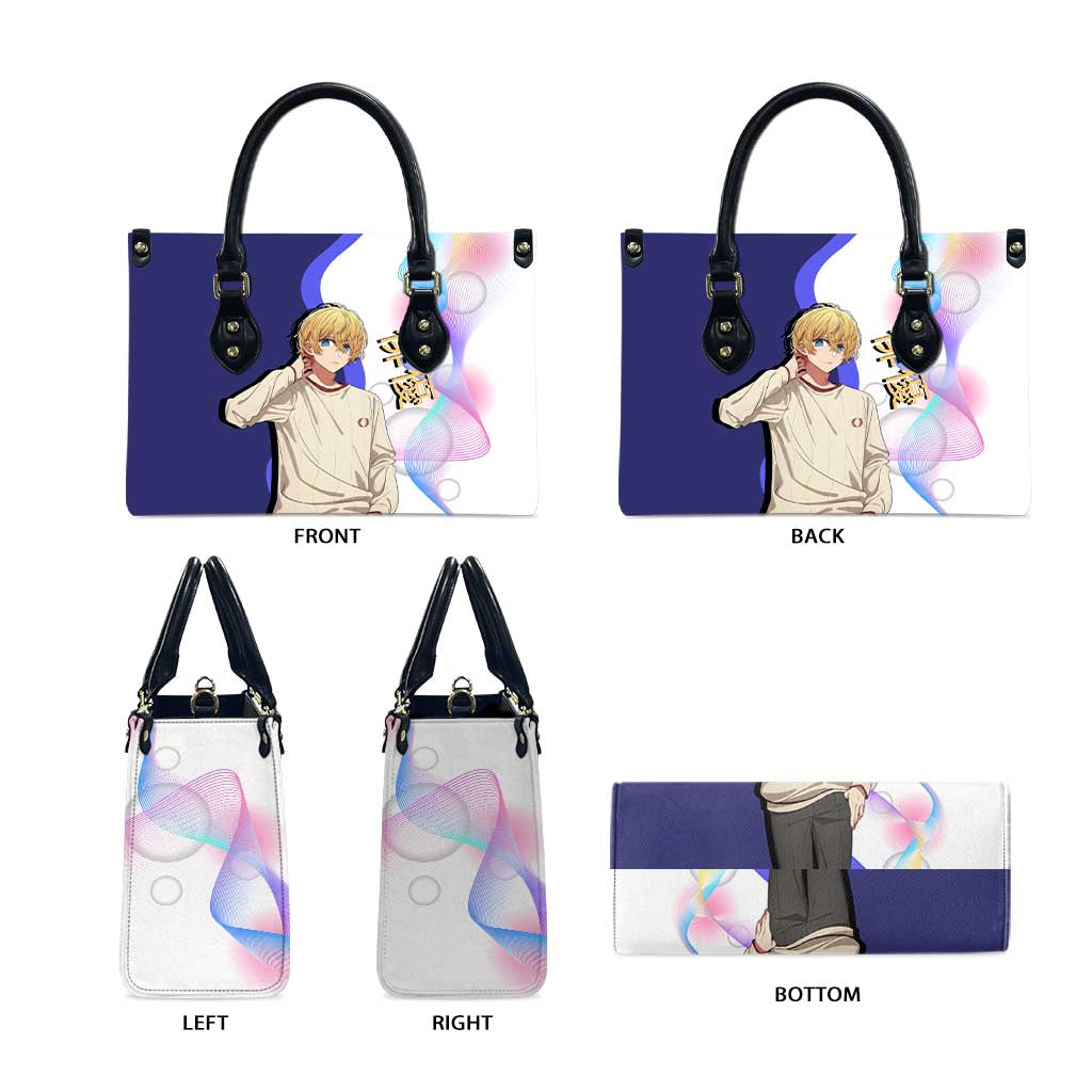 Aquamarine Hoshino Leather Bag Stylish Idol Anime Aesthetic