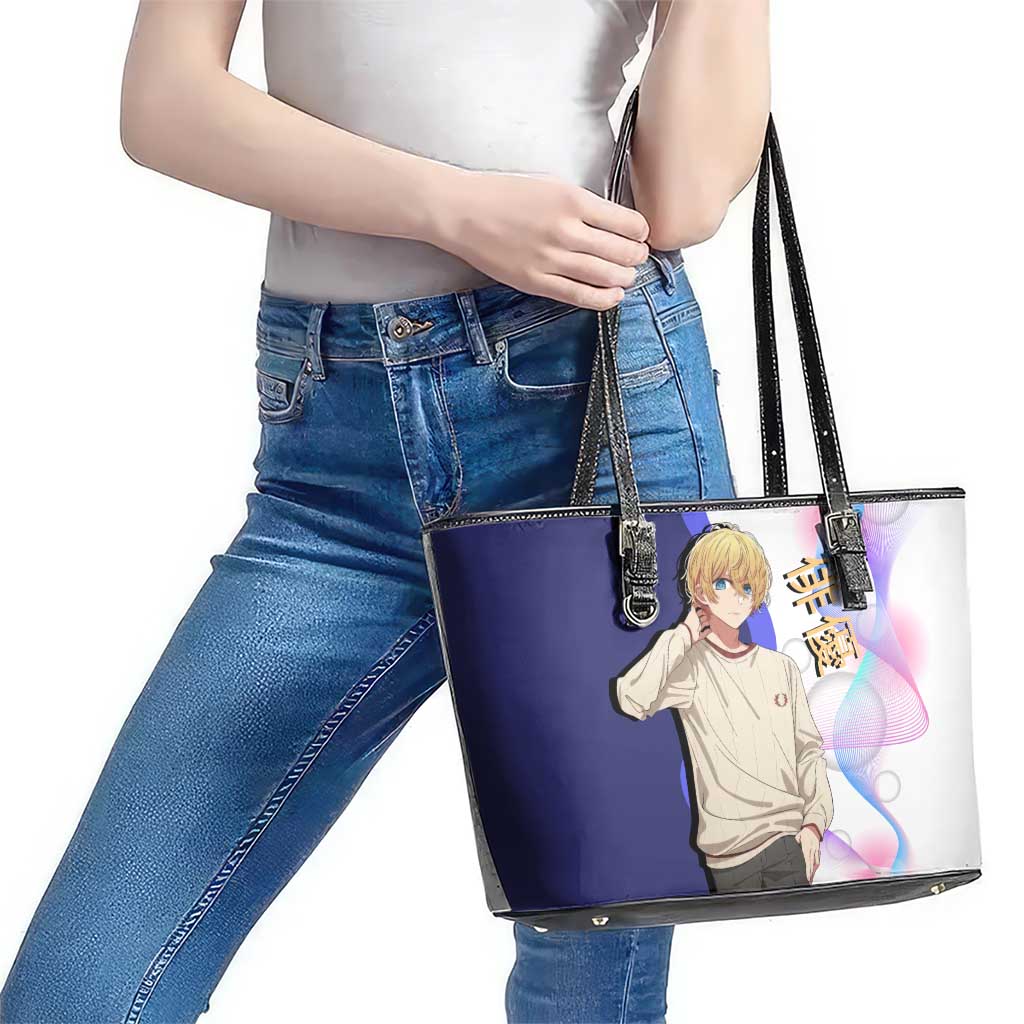 Aquamarine Hoshino Leather Tote Bag Stylish Idol Anime Aesthetic
