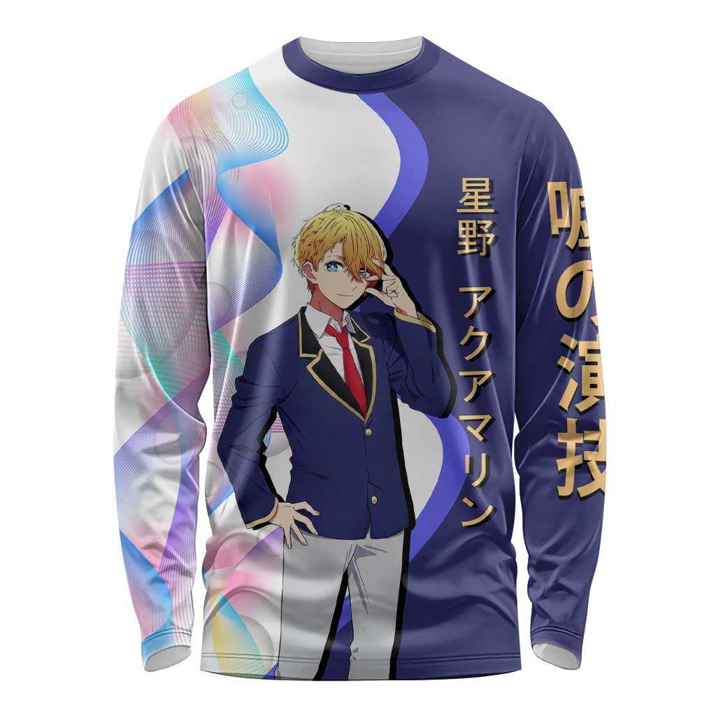 Aquamarine Hoshino Long Sleeve Shirt Stylish Idol Anime Aesthetic