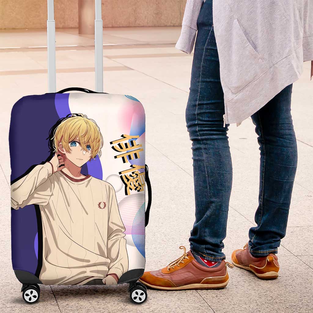 Aquamarine Hoshino Luggage Cover Stylish Idol Anime Aesthetic