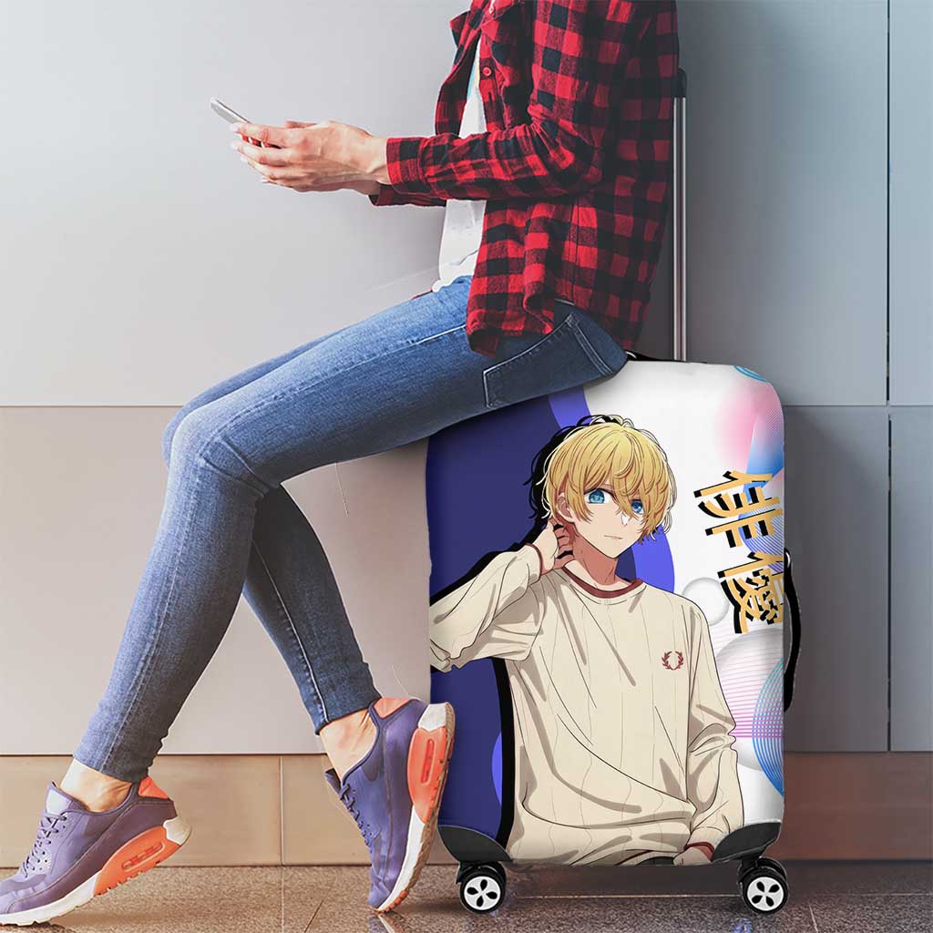 Aquamarine Hoshino Luggage Cover Stylish Idol Anime Aesthetic