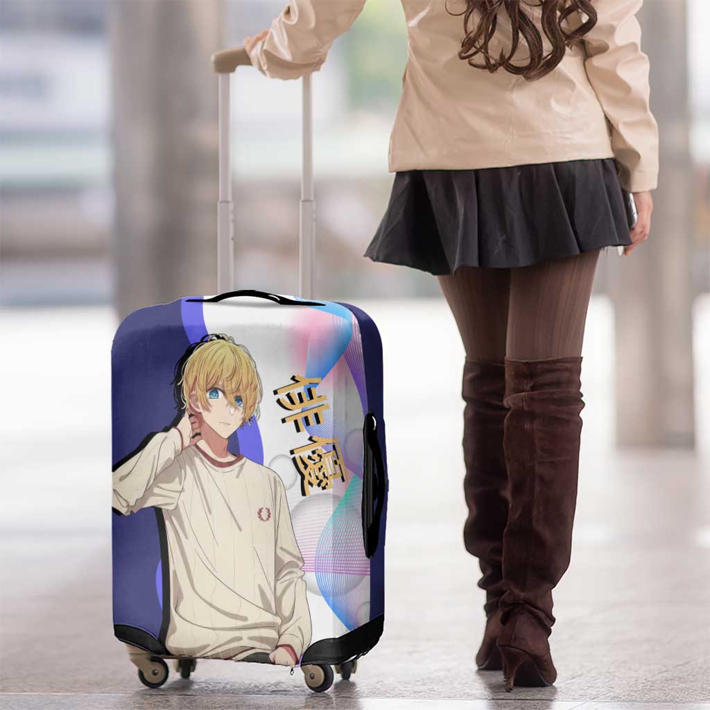 Aquamarine Hoshino Luggage Cover Stylish Idol Anime Aesthetic