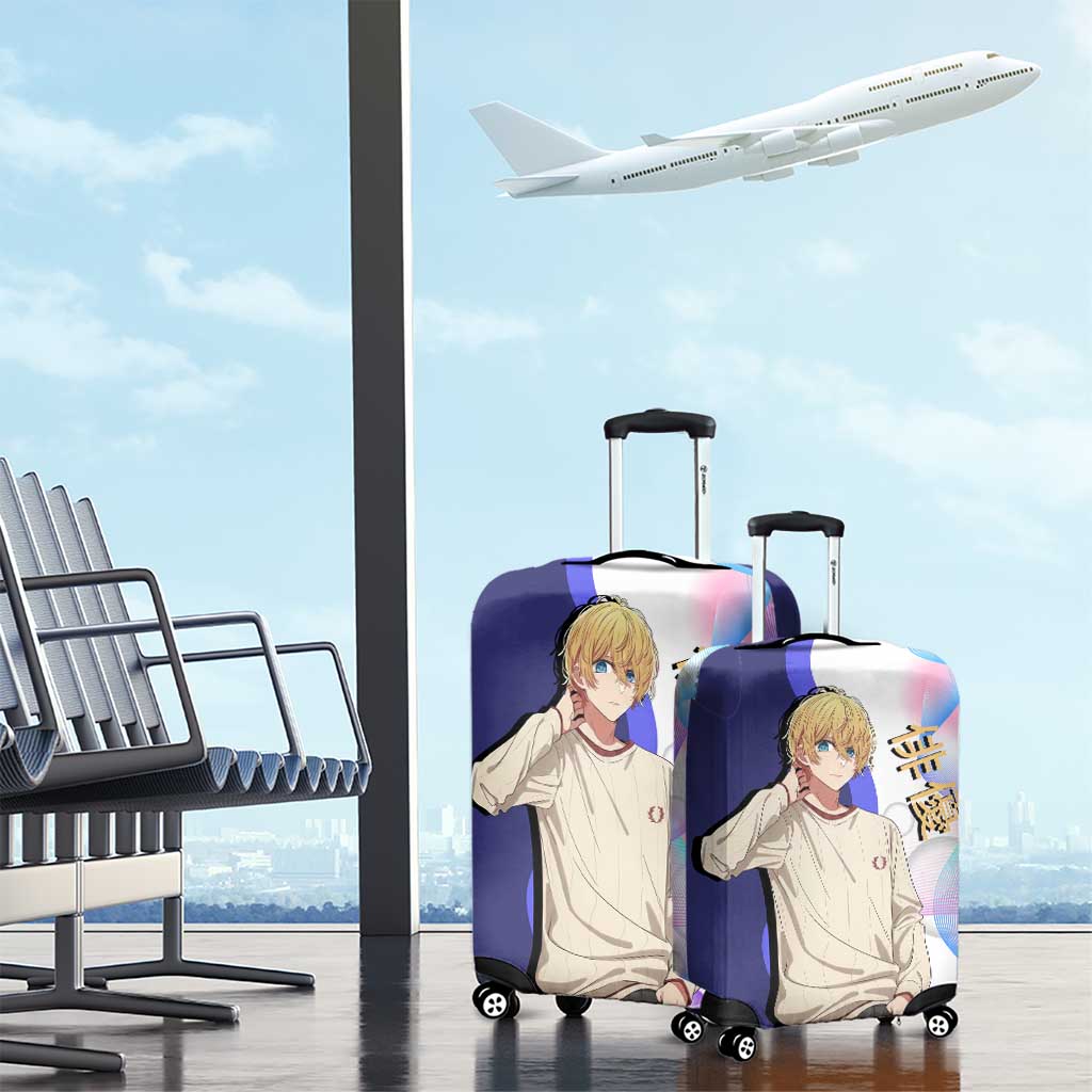 Aquamarine Hoshino Luggage Cover Stylish Idol Anime Aesthetic