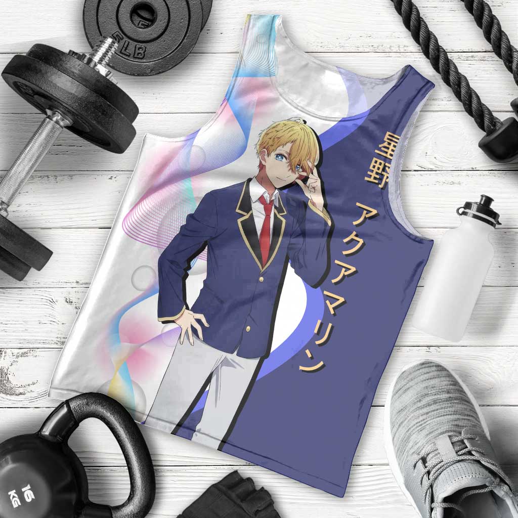 Aquamarine Hoshino Men Tank Top Stylish Idol Anime Aesthetic
