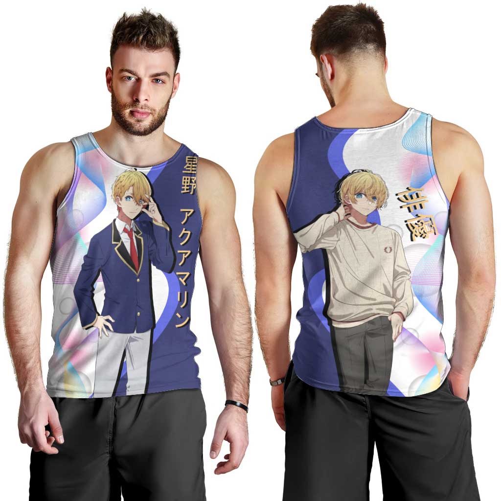 Aquamarine Hoshino Men Tank Top Stylish Idol Anime Aesthetic