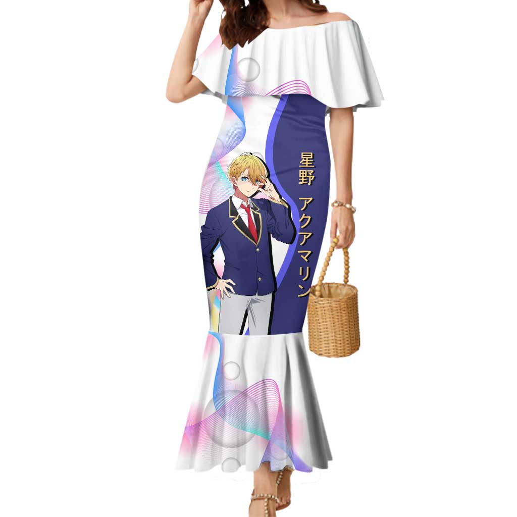 Aquamarine Hoshino Mermaid Dress Stylish Idol Anime Aesthetic