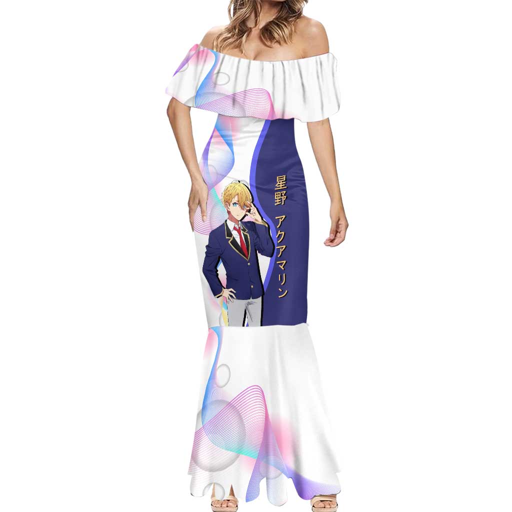 Aquamarine Hoshino Mermaid Dress Stylish Idol Anime Aesthetic