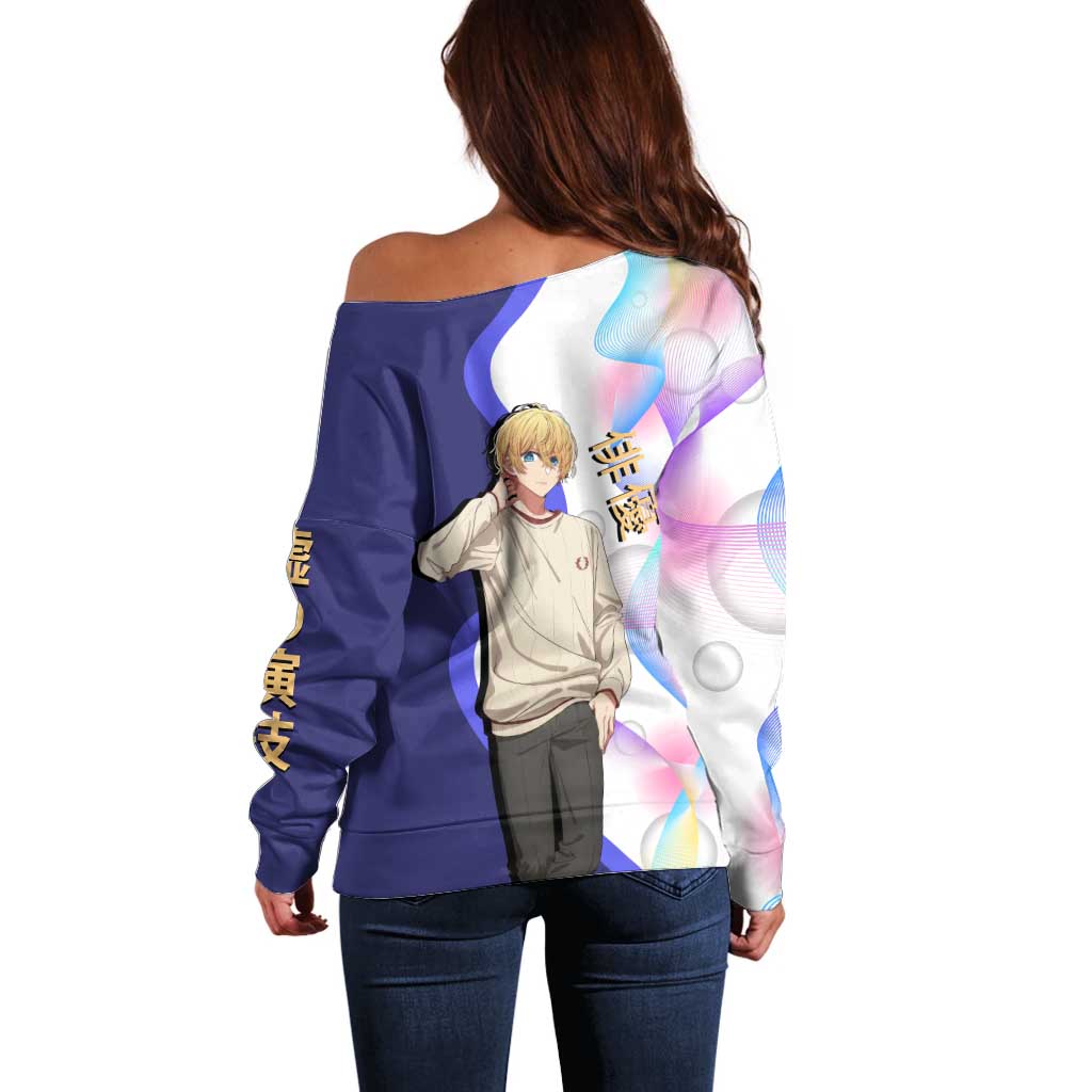 Aquamarine Hoshino Off Shoulder Sweater Stylish Idol Anime Aesthetic