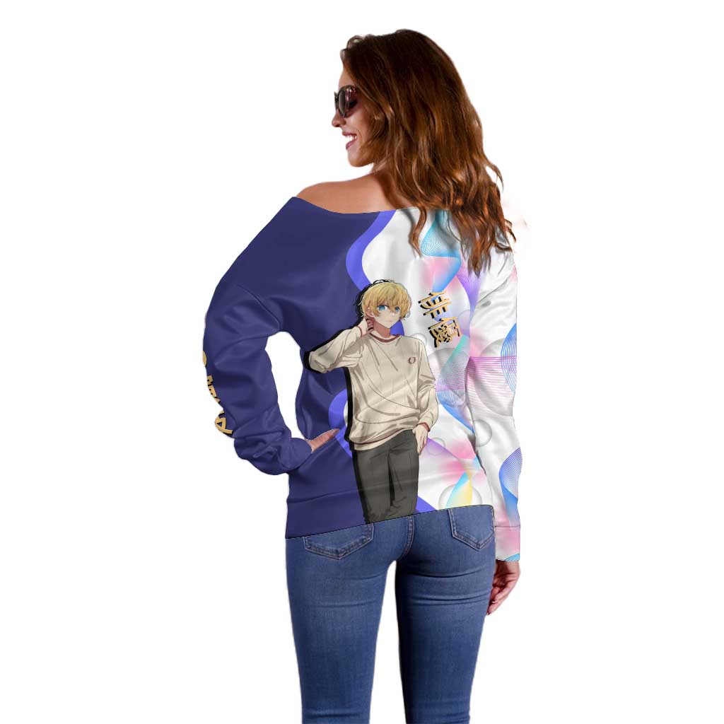 Aquamarine Hoshino Off Shoulder Sweater Stylish Idol Anime Aesthetic