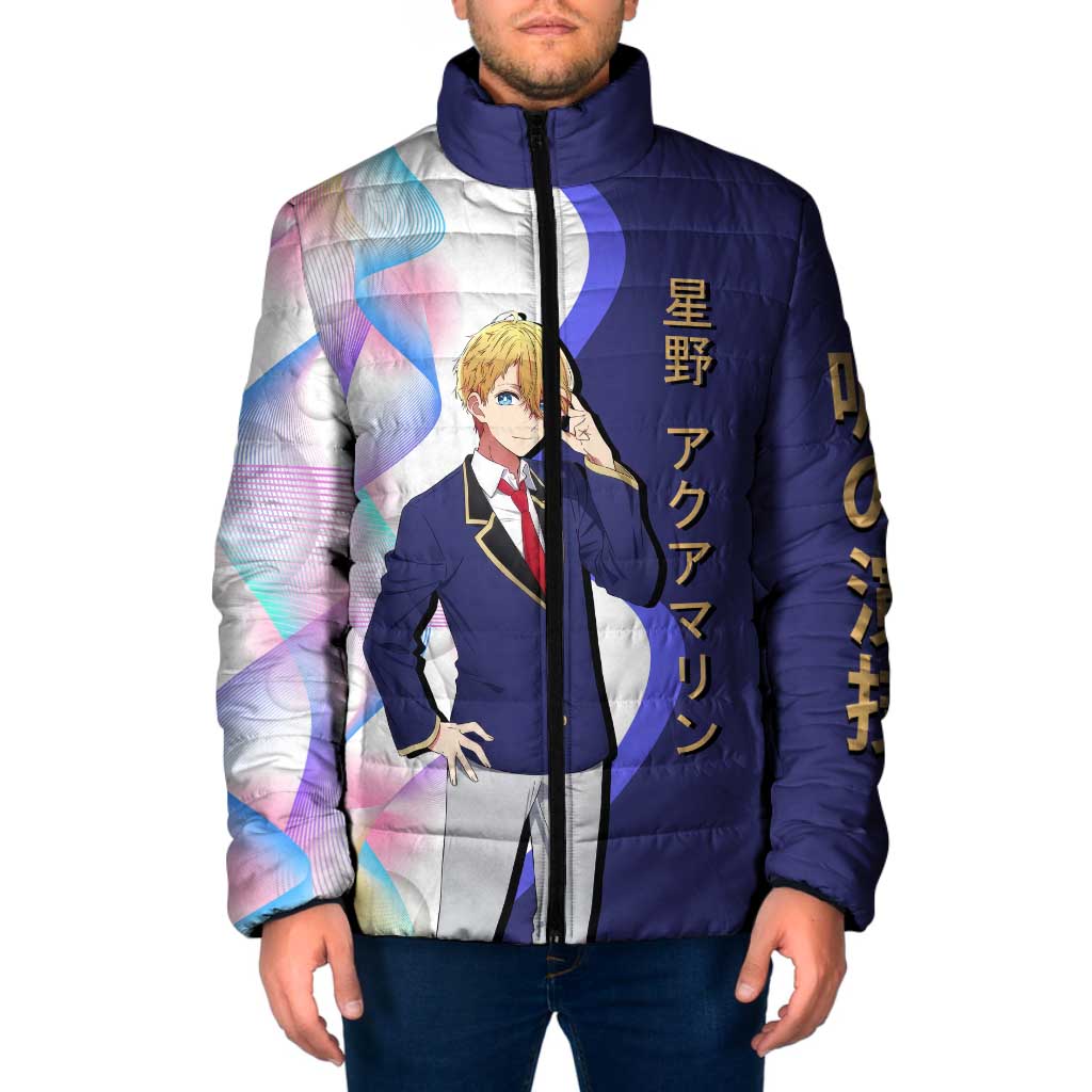 Aquamarine Hoshino Padded Jacket Stylish Idol Anime Aesthetic
