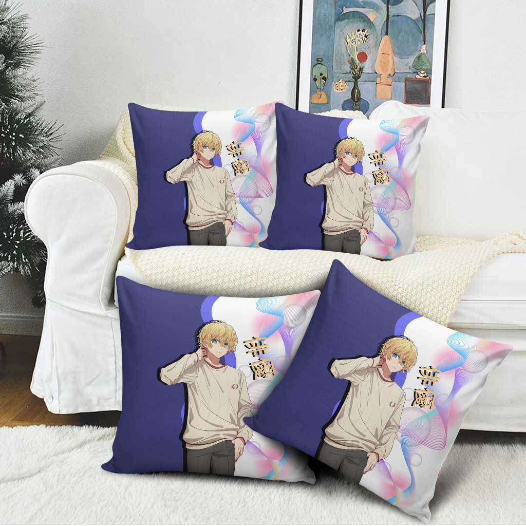 Aquamarine Hoshino Pillow Cover Stylish Idol Anime Aesthetic